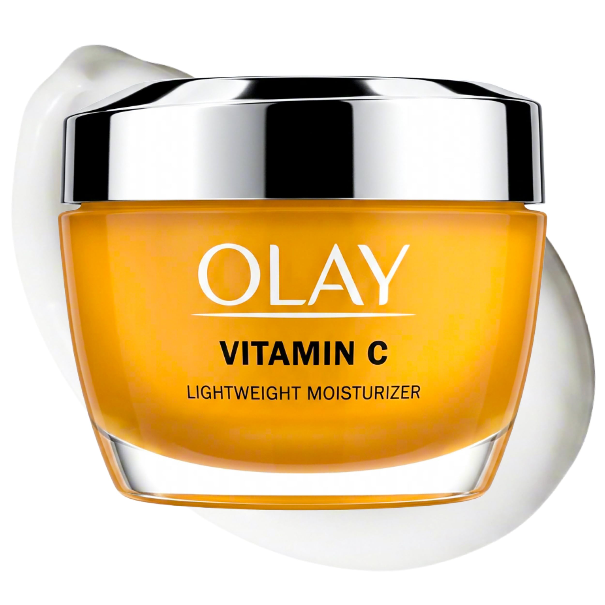 Olay jar front view showing vitamin C cream and brightening benefit