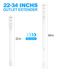 olcorife close-up of six outlets and four USB ports for convenience