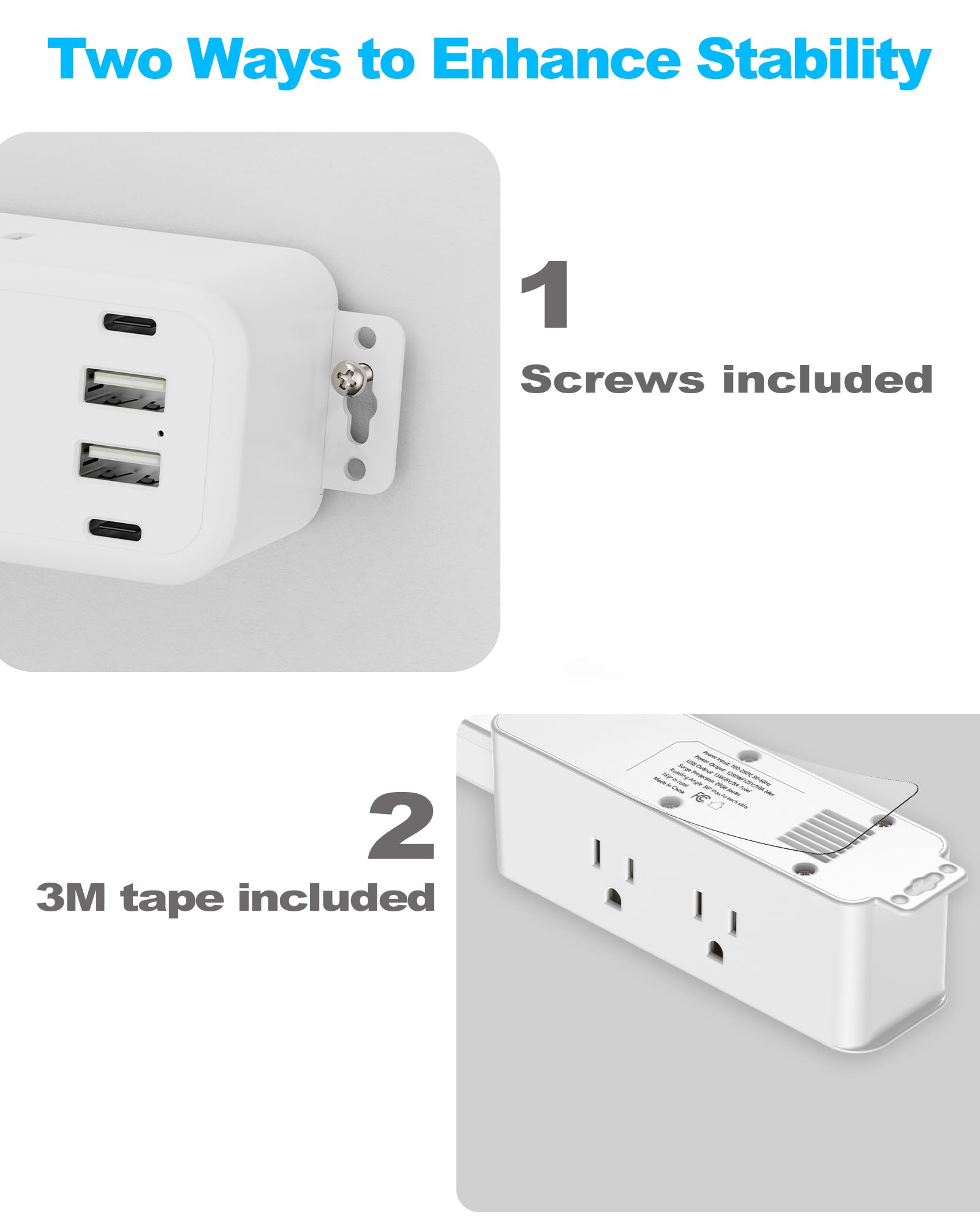 olcorife mounted with 3M adhesive showing damage-free stability