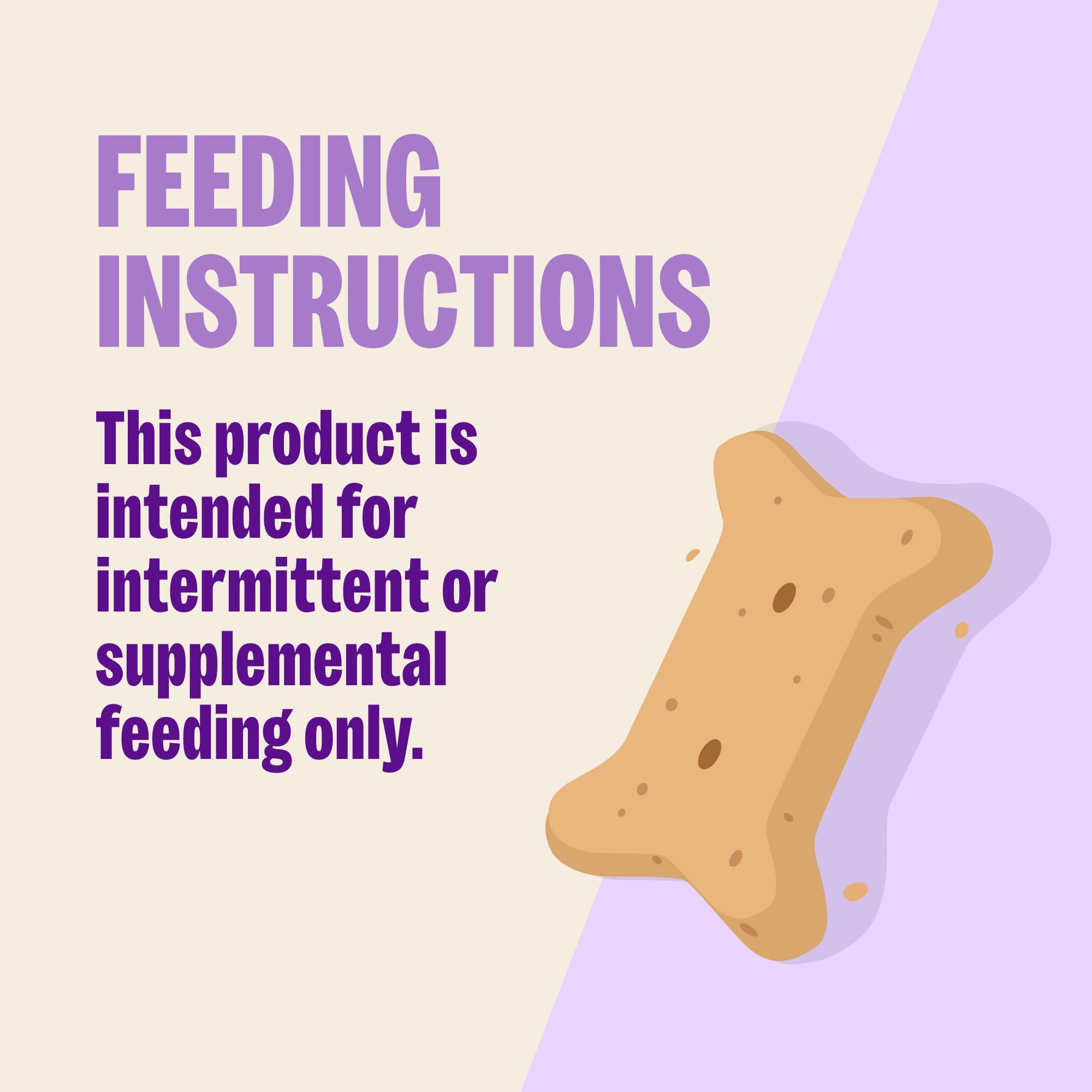 Old Mother Hubbard crumbly biscuit pieces demonstrating easy portioning for small dogs