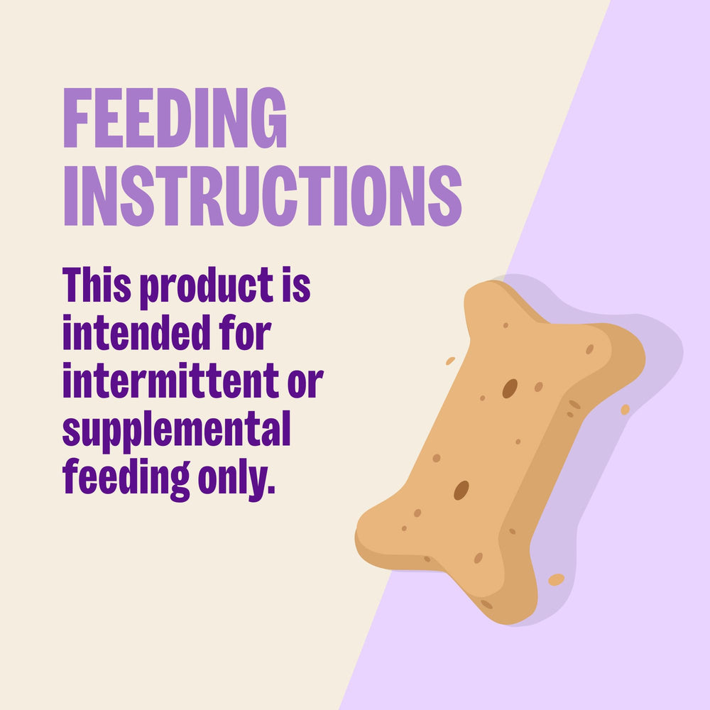 Old Mother Hubbard crumbly biscuit pieces demonstrating easy portioning for small dogs