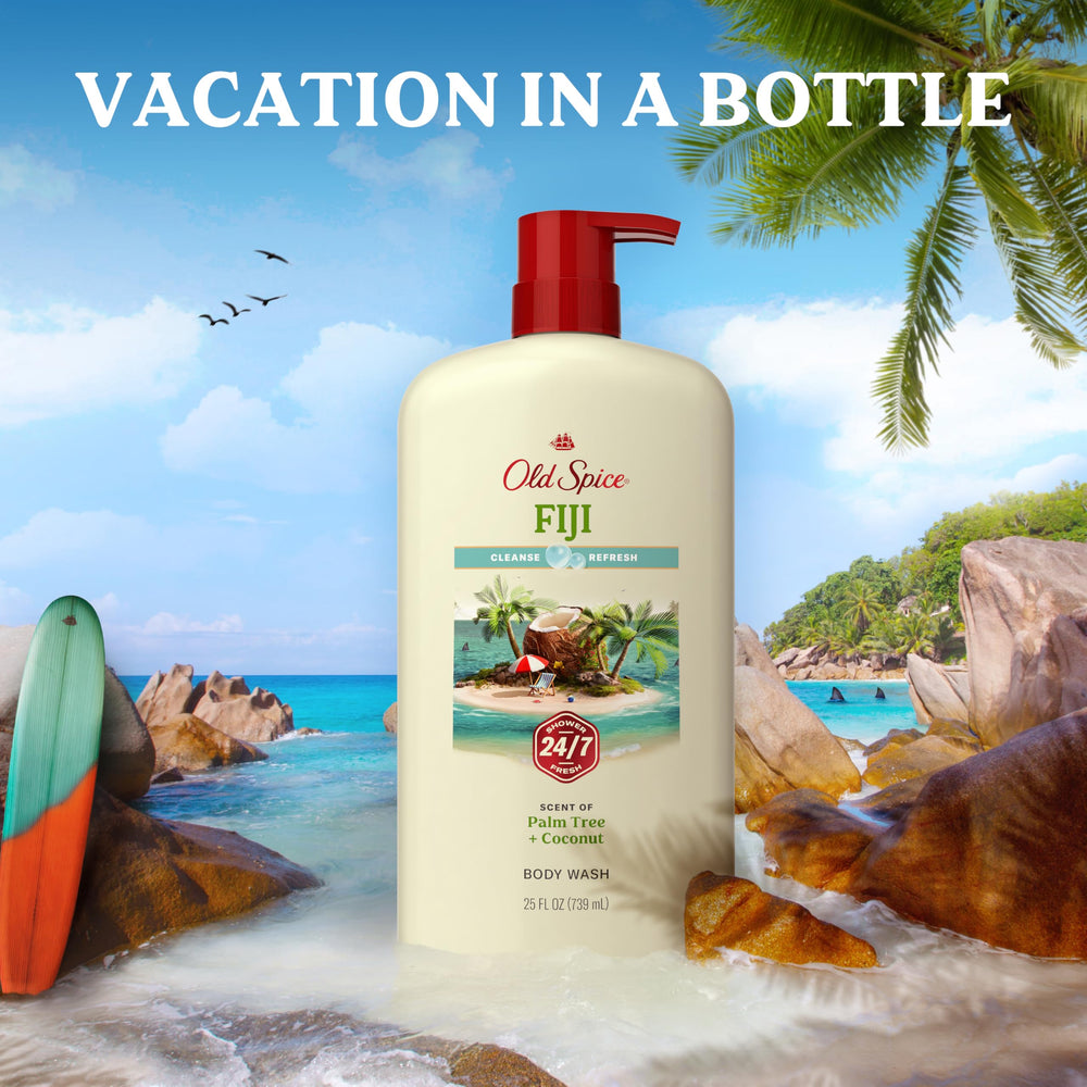 Four-pack of Old Spice Fiji boxed together for bulk supply and savings