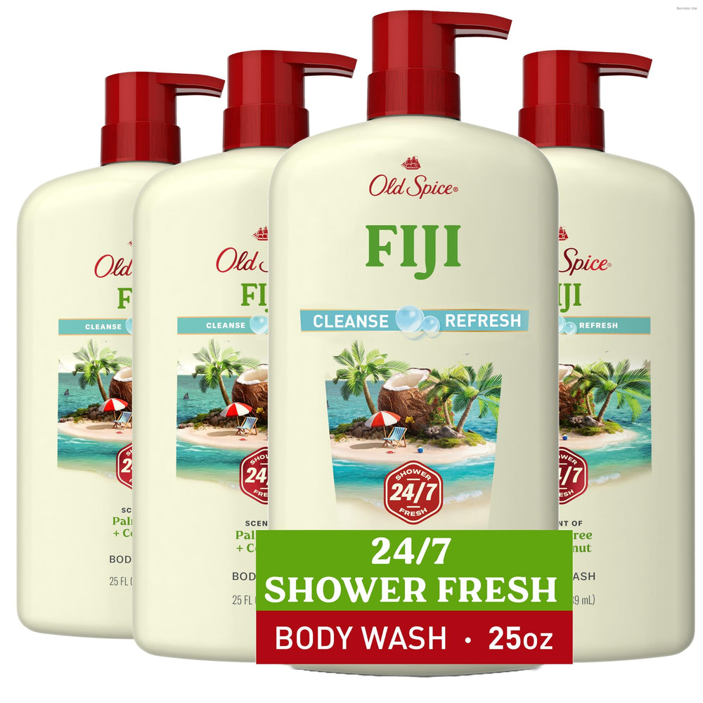 Old Spice Fiji front packaging showing bottle and label for confident freshness