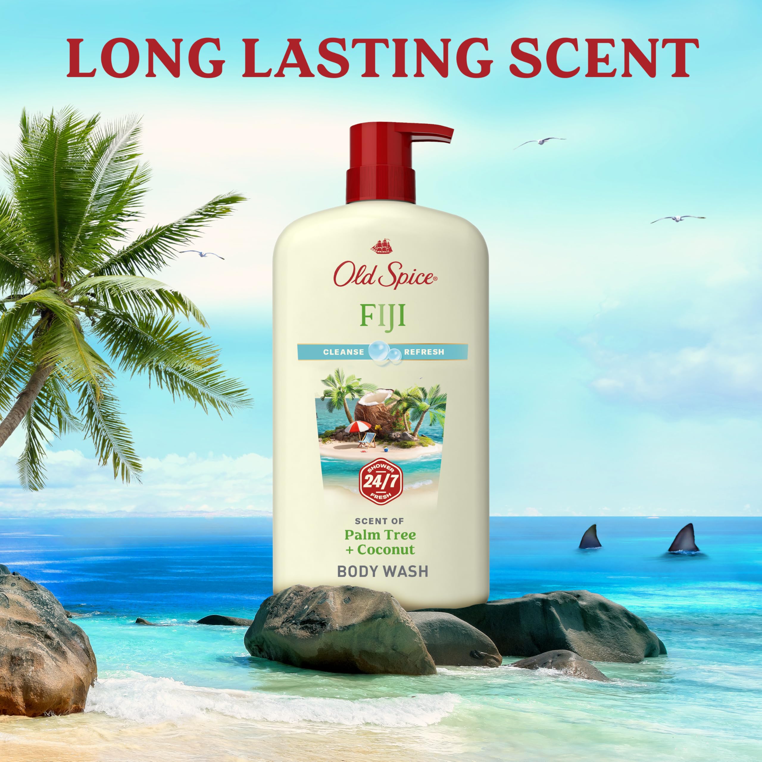 Old Spice Fiji ingredients panel viewed to check formulation and benefits