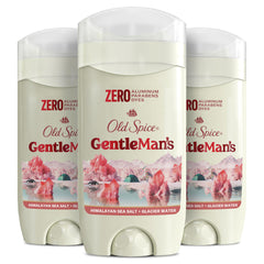 Old Spice GentleMan's front packaging showing scent and gentle formula benefits