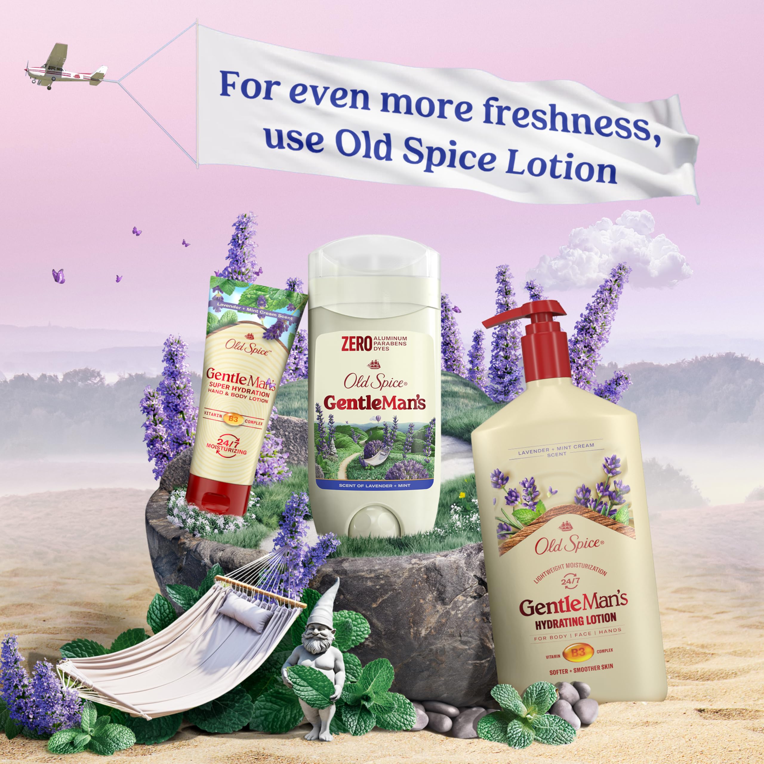 Three-pack of Old Spice GentleMan's arranged to show value and backup supply