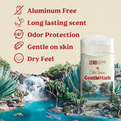 Old Spice GentleMan's stick open close-up highlighting easy application