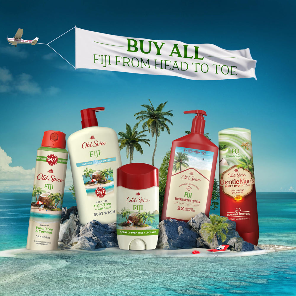 Old Spice deodorant sticks inside a gym bag for travel-ready freshness benefit
