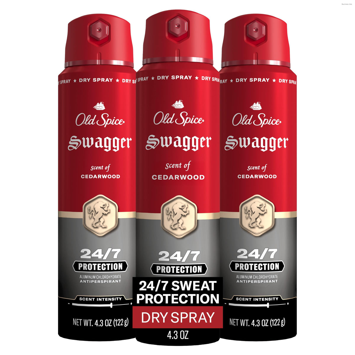 Old Spice Swagger front packaging showing bold cedarwood scent and pack benefit
