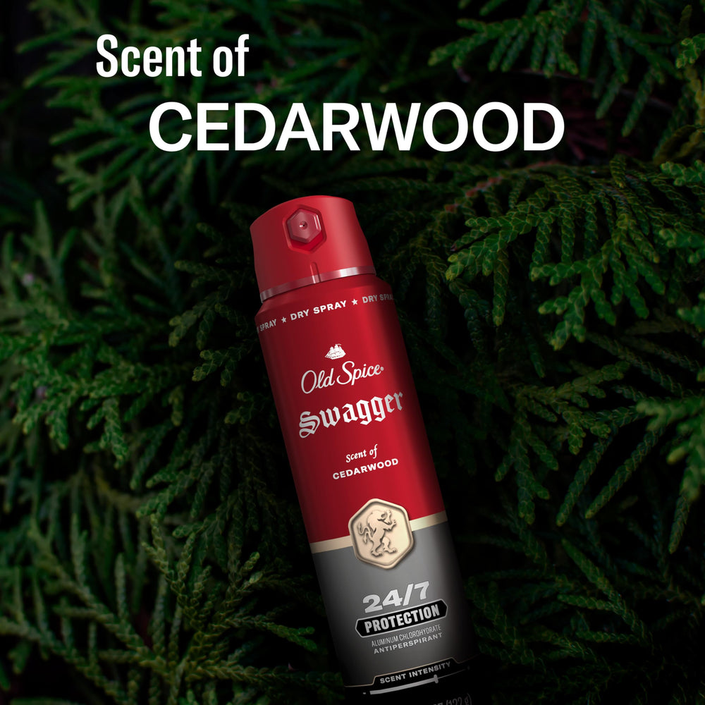 Old Spice Swagger with body wash pairing to create a layered signature scent benefit