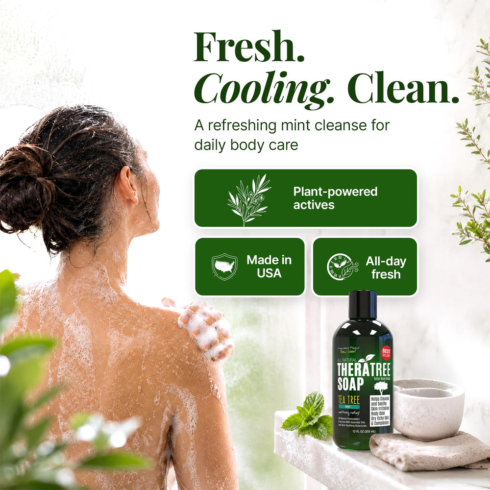 Oleavine bottle with fresh mint leaves highlighting refreshing scent and cooling benefit