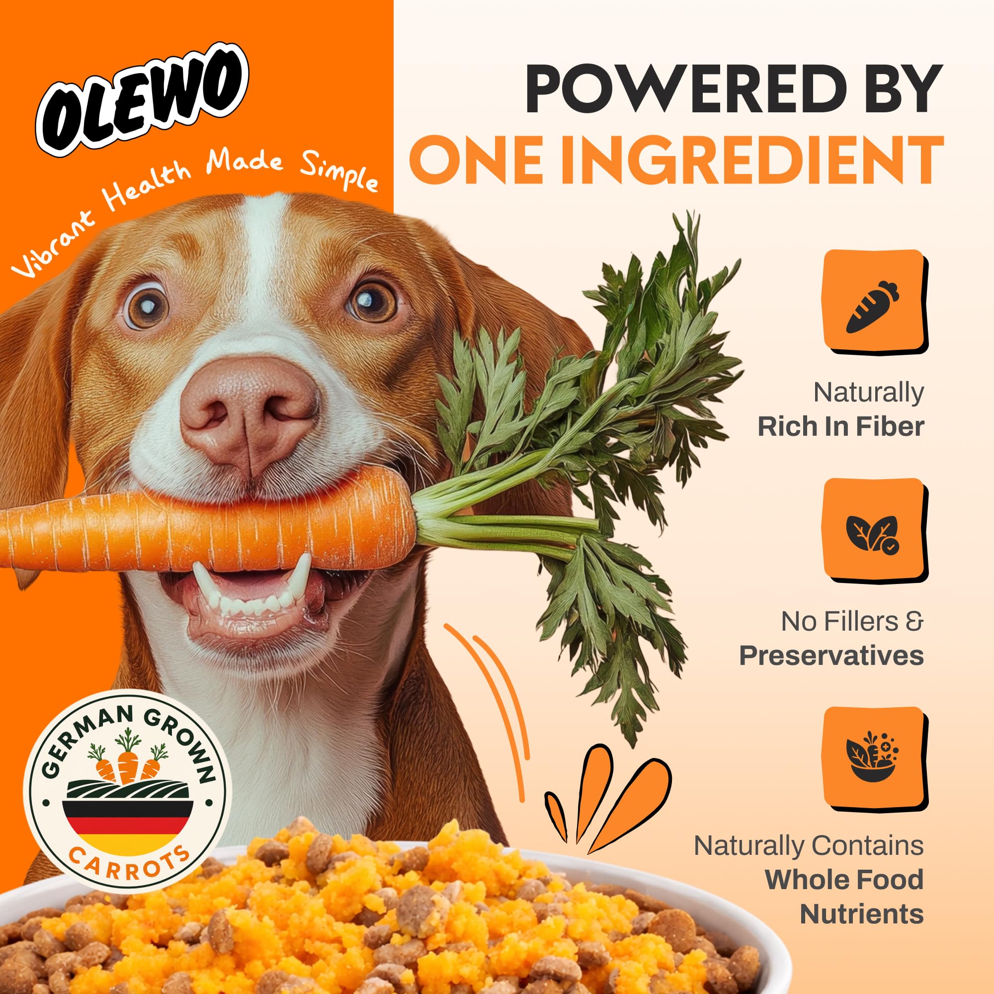 Olewo size comparison in hand demonstrating 1 lb pouch scale and value