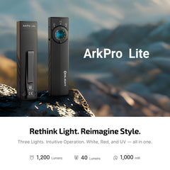 OLIGHT ArkPro Lite flat profile highlighting comfortable hold and pocketability