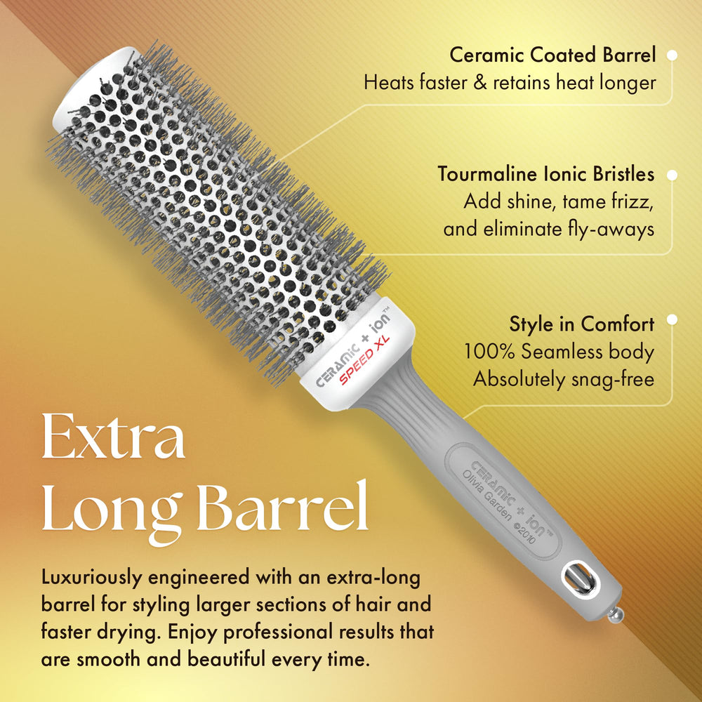 Olivia Garden ergonomic handle for comfortable professional styling