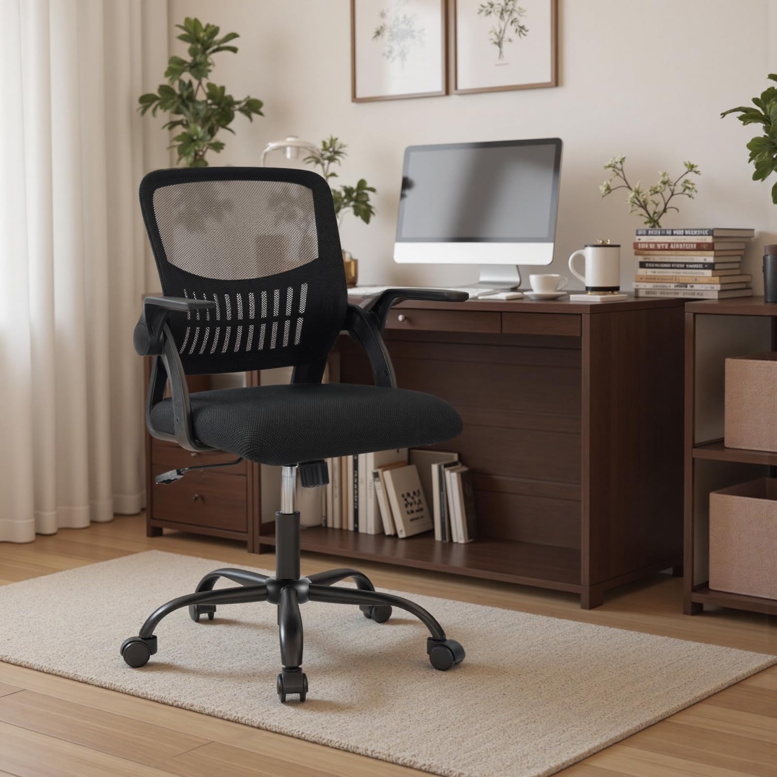 OLIXIS in a home office setting illustrating ergonomic support
