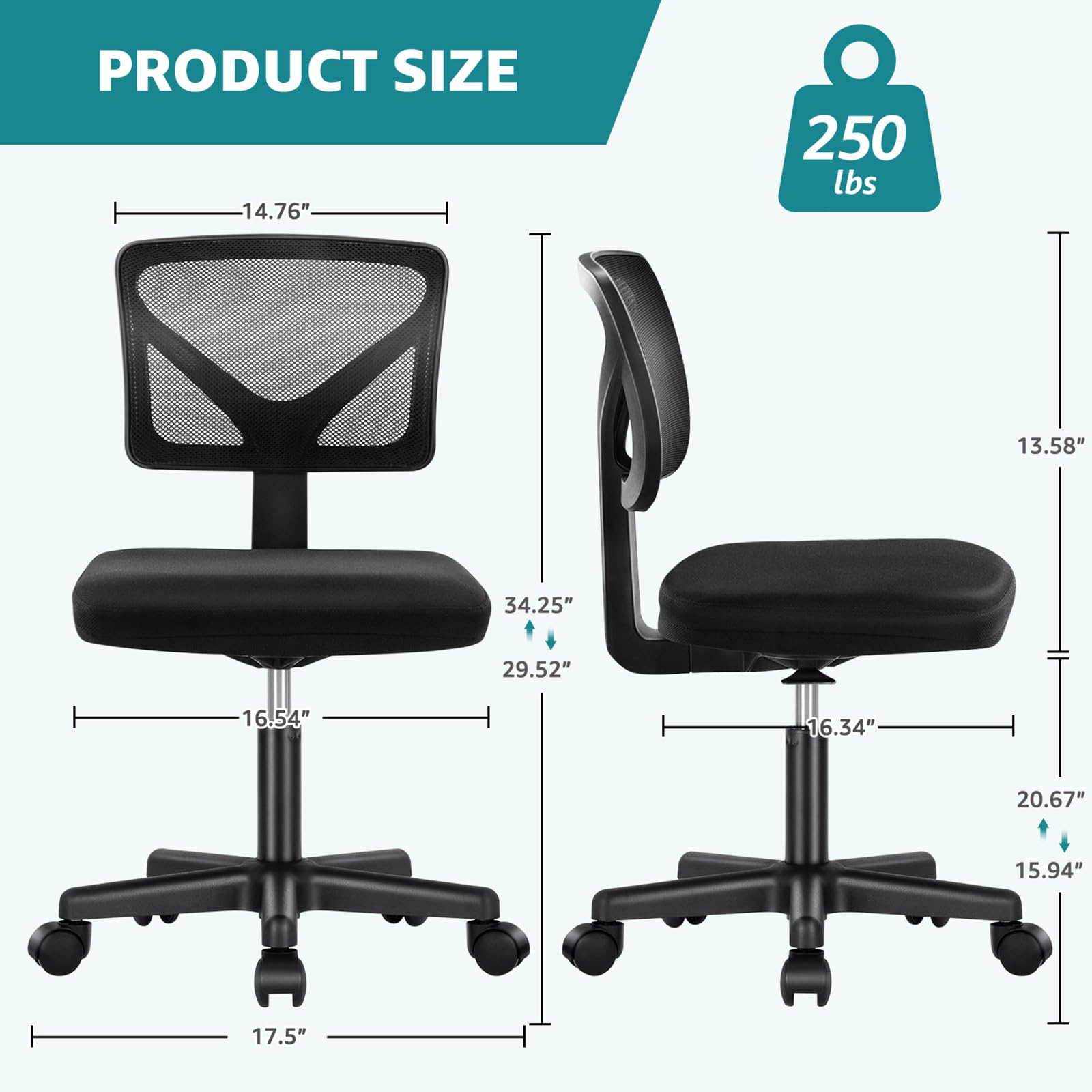 OLIXIS Y-shaped mesh back close-up showing ergonomic spine support and airflow