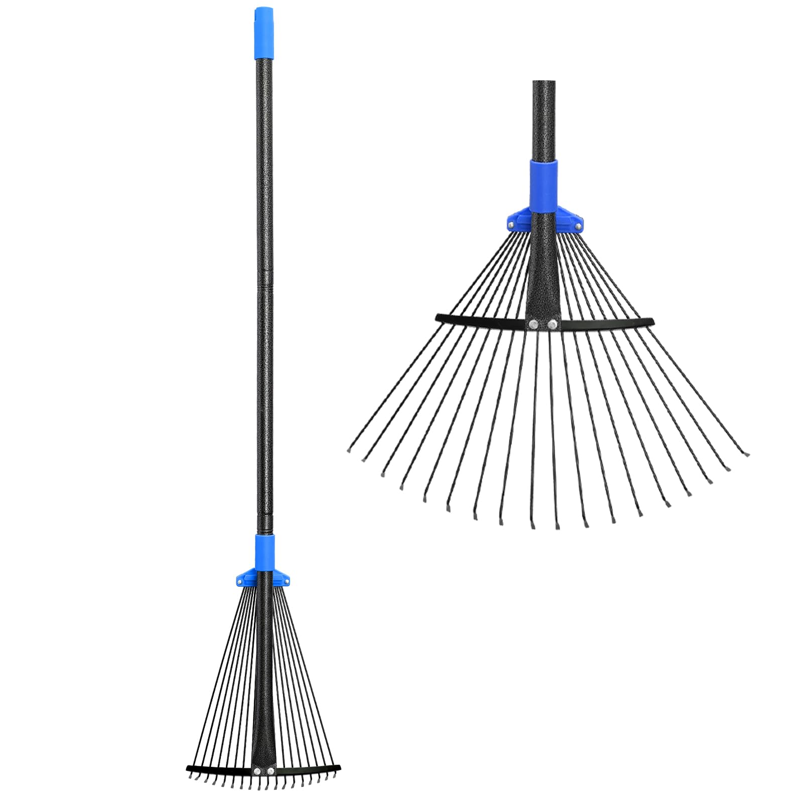 Oliynedy rake front view showing full tool and benefits of durable design
