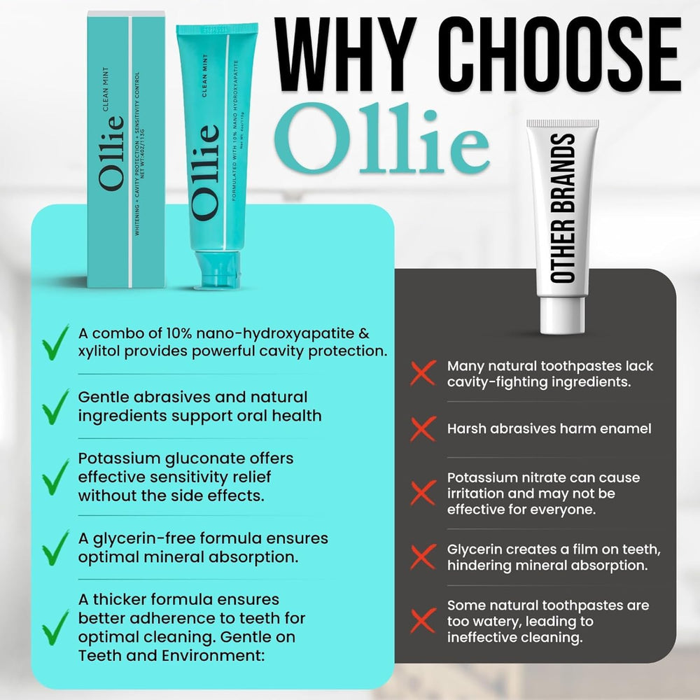 Ollie label ingredient list detail showing minimal formula clarity