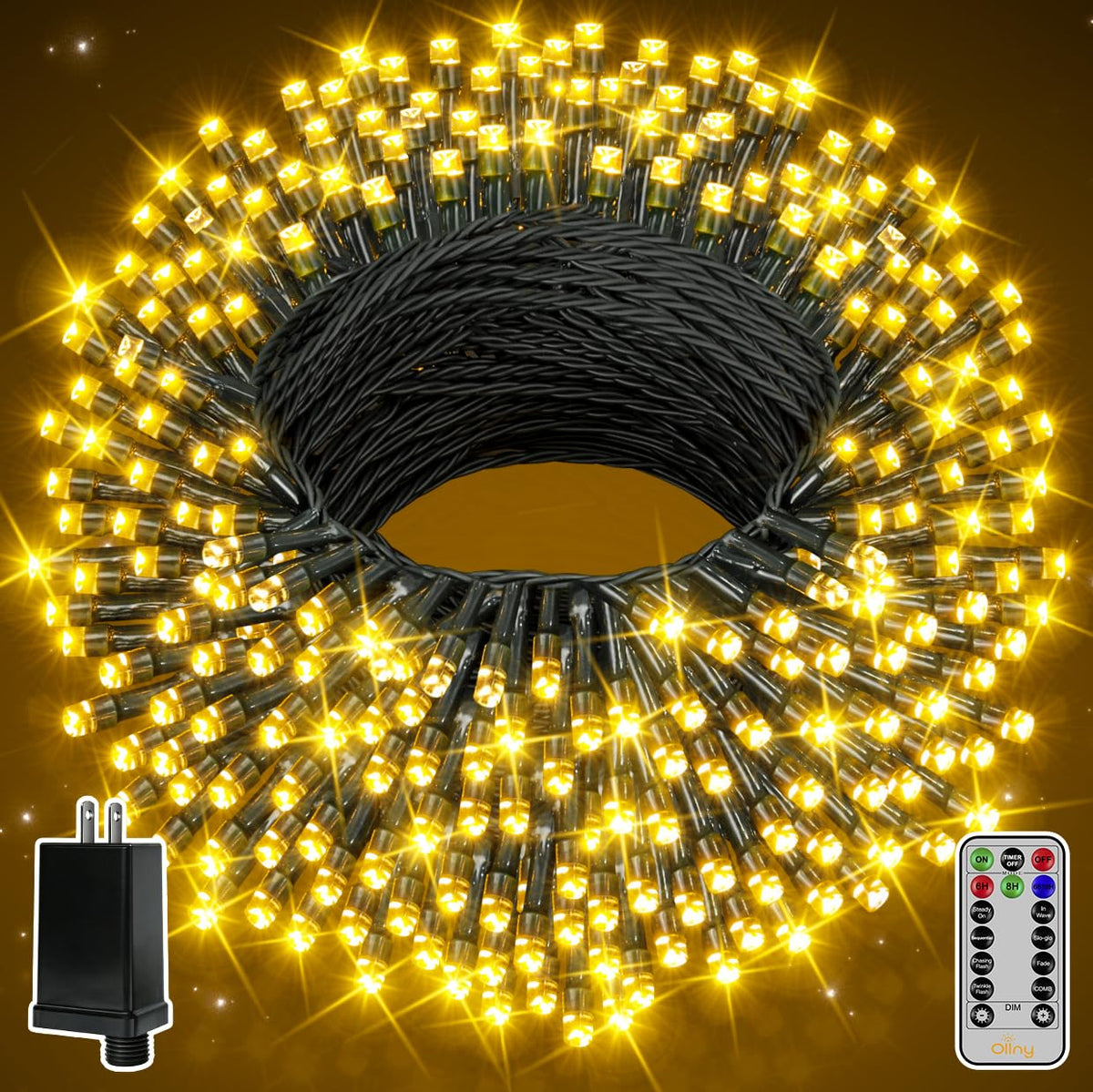Ollny front packaging and full 262ft strand showing coverage benefit