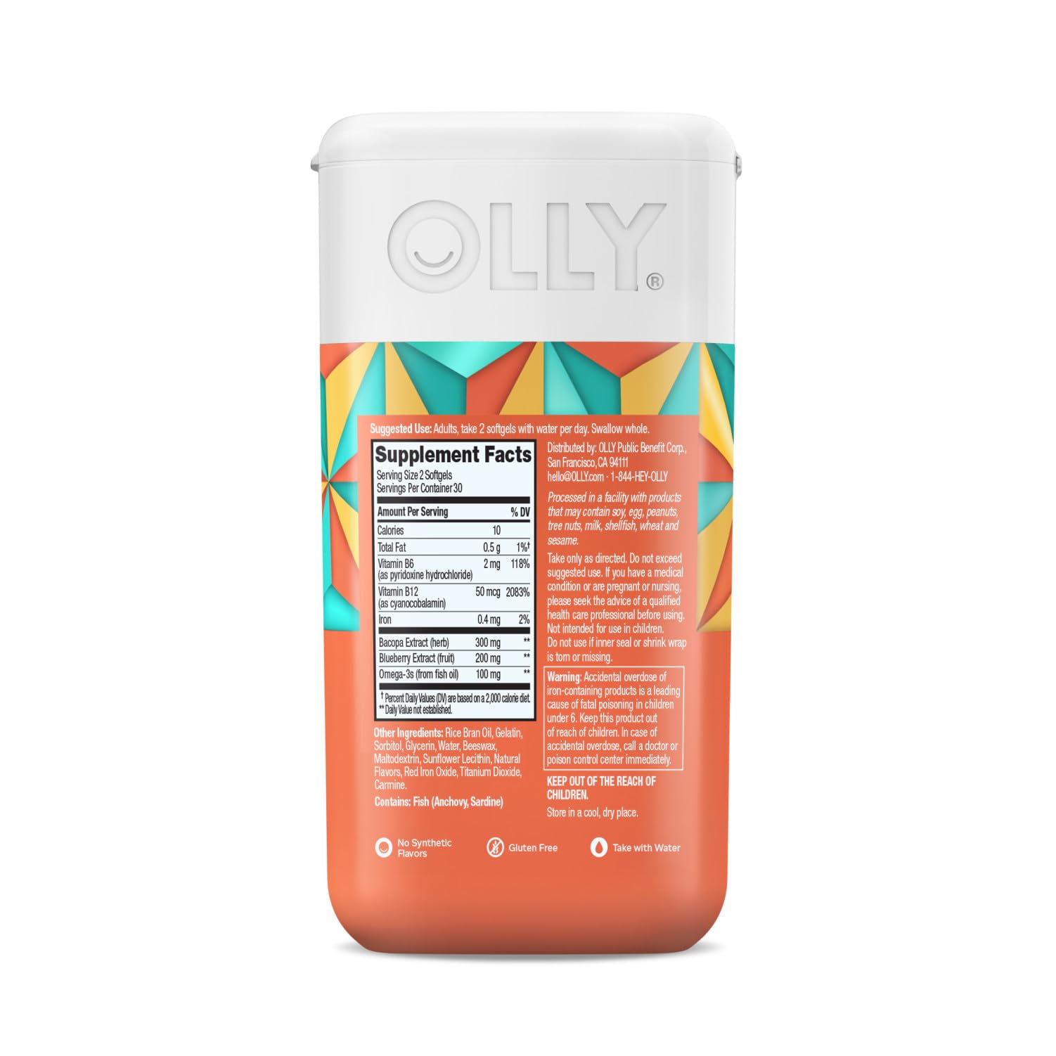 OLLY bottle tucked in backpack pocket, convenient for commuting use