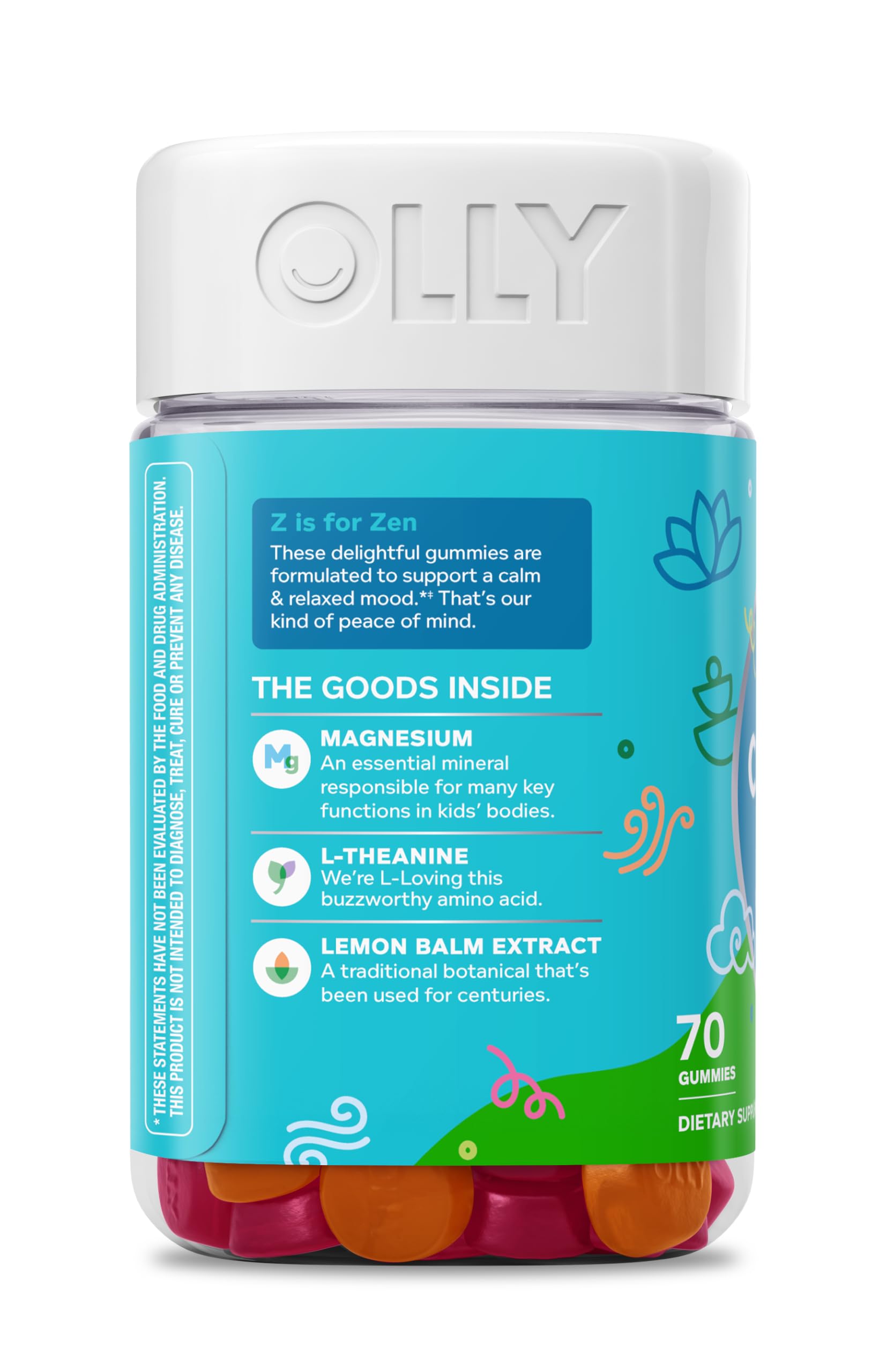 OLLY bottle in a kitchen with family scene conveying everyday routine compatibility benefit
