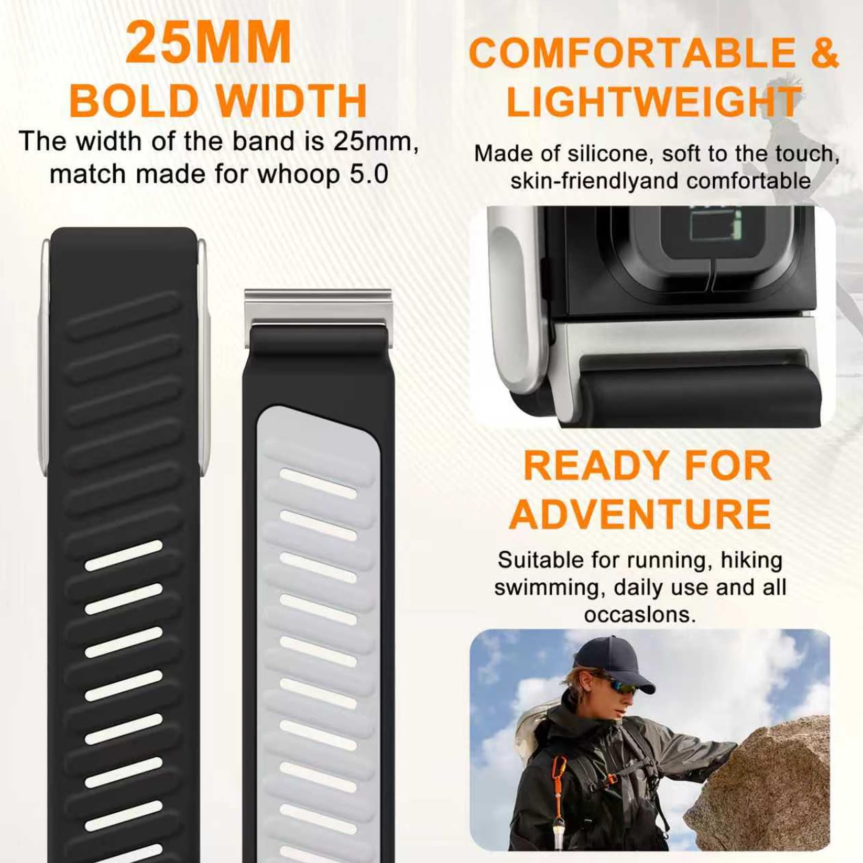 omee worn on wrist during run showing stable fit and sweat resistance