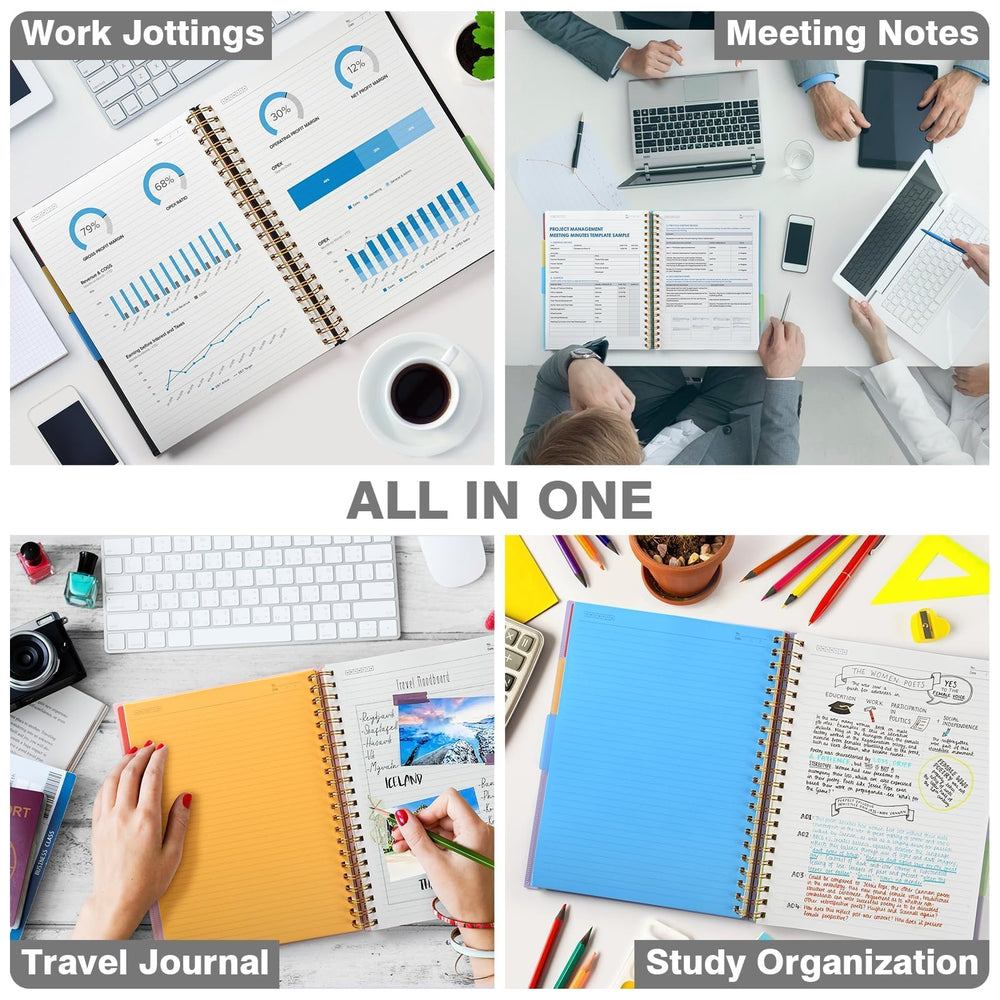 OMEYA notebook in backpack demonstrating travel-ready convenience