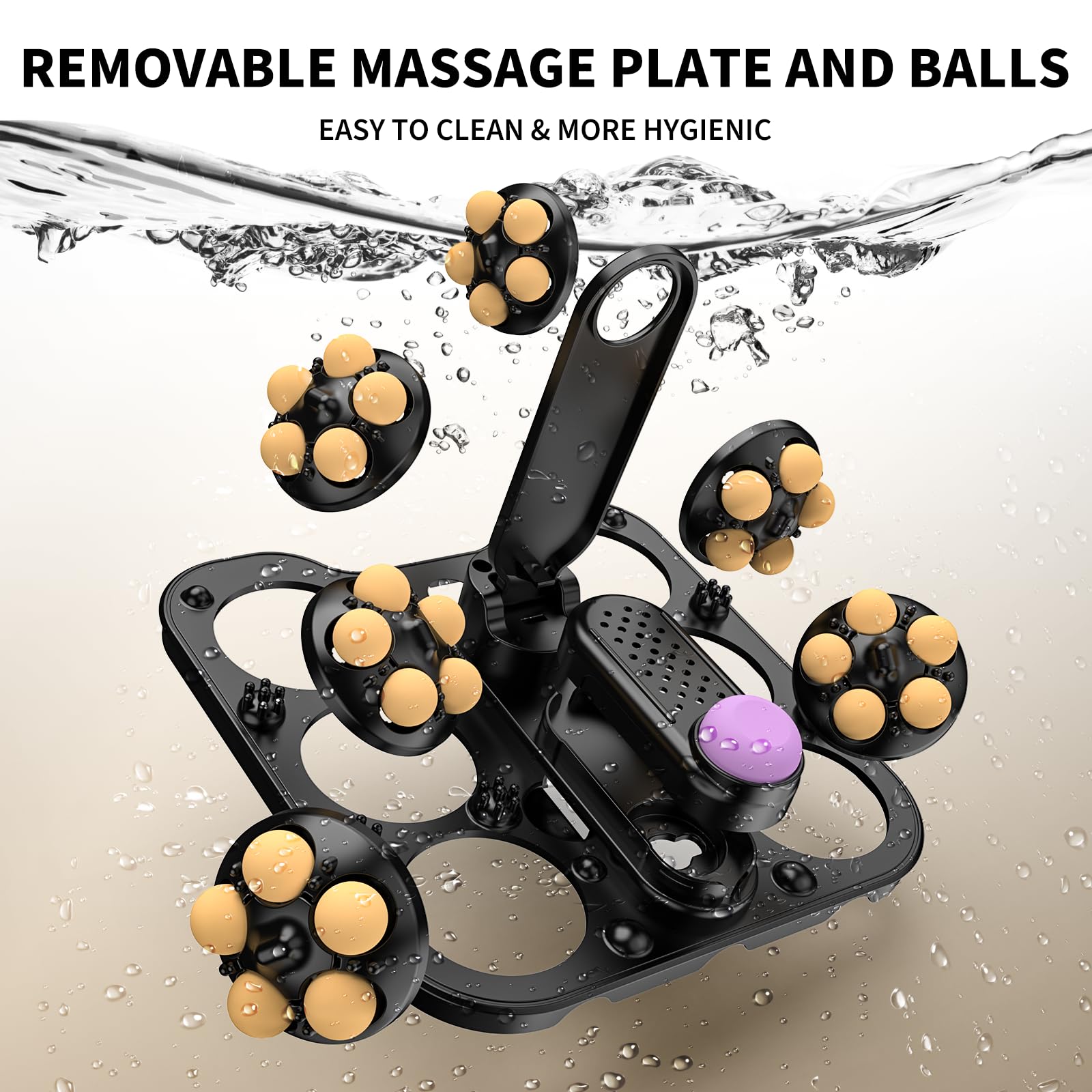 Omnqira bubble jets and interior texture close-up, enhances circulation