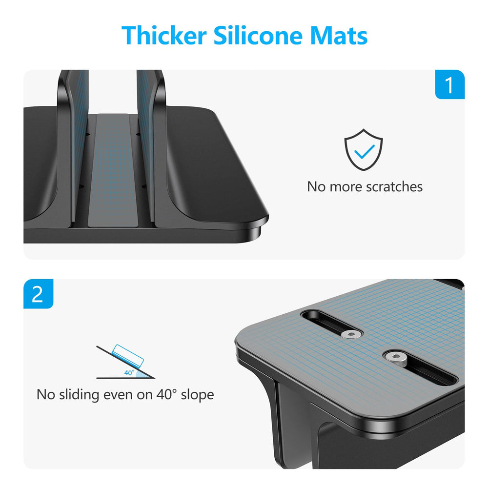 OMOTON wide base image illustrating stable support and anti-tip benefit