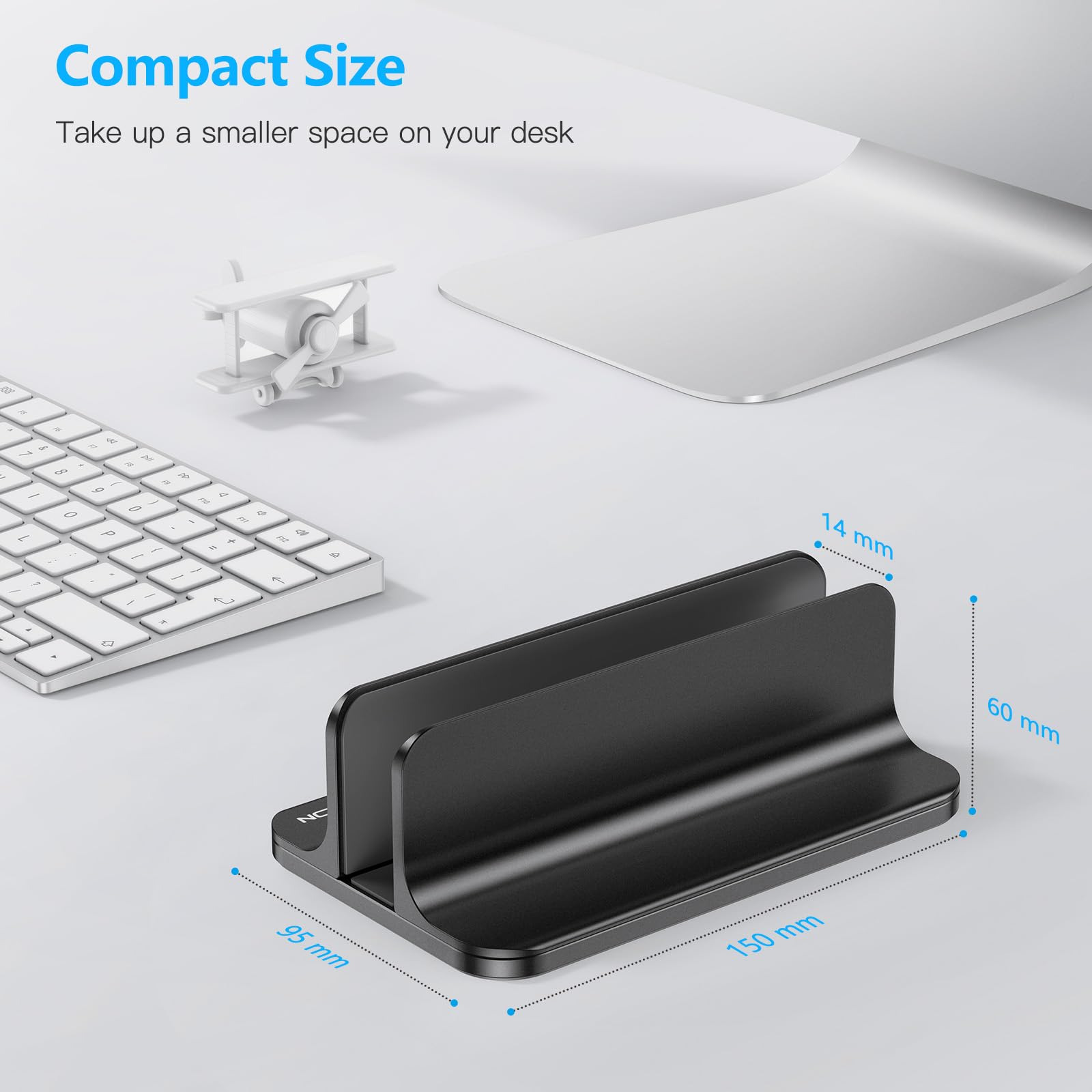 OMOTON close-up of silicone pad protecting laptop from scratches