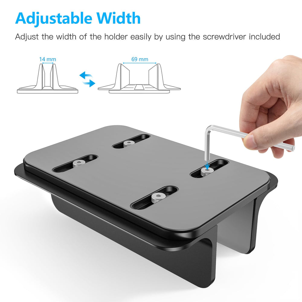 OMOTON anodized aluminum finish detail conveying durable premium look