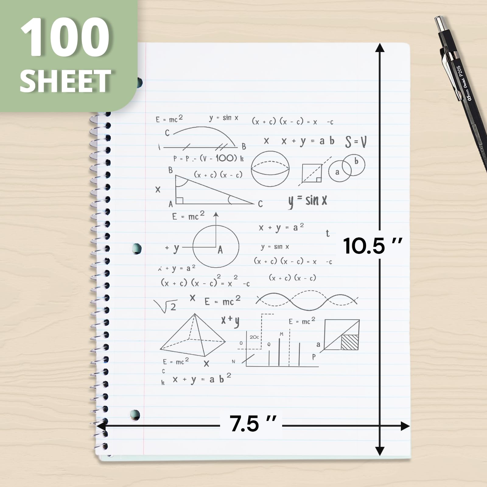 ONAVIA close-up of spiral binding offering smooth page turns and durability