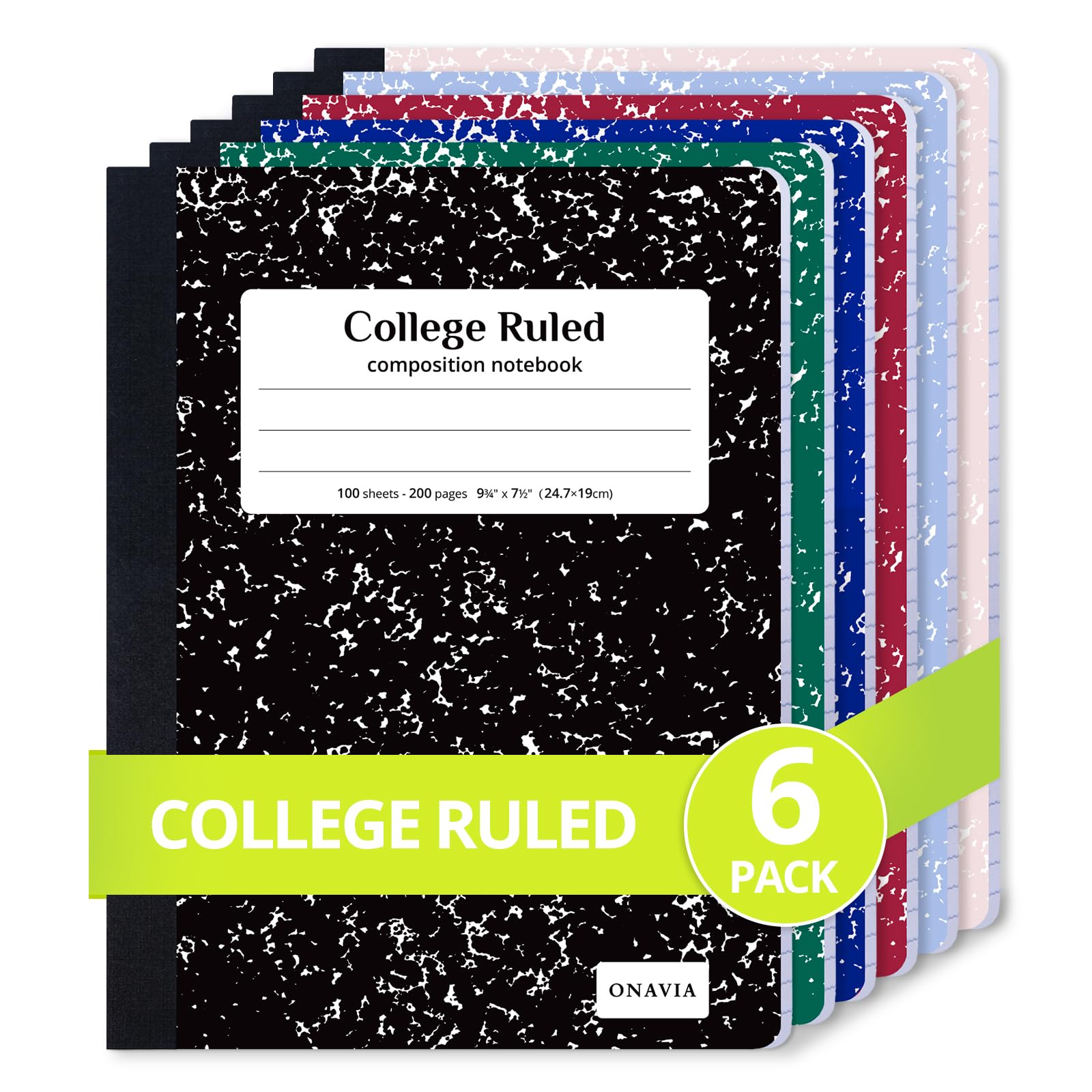 ONAVIA front covers assorted colors for quick subject sorting