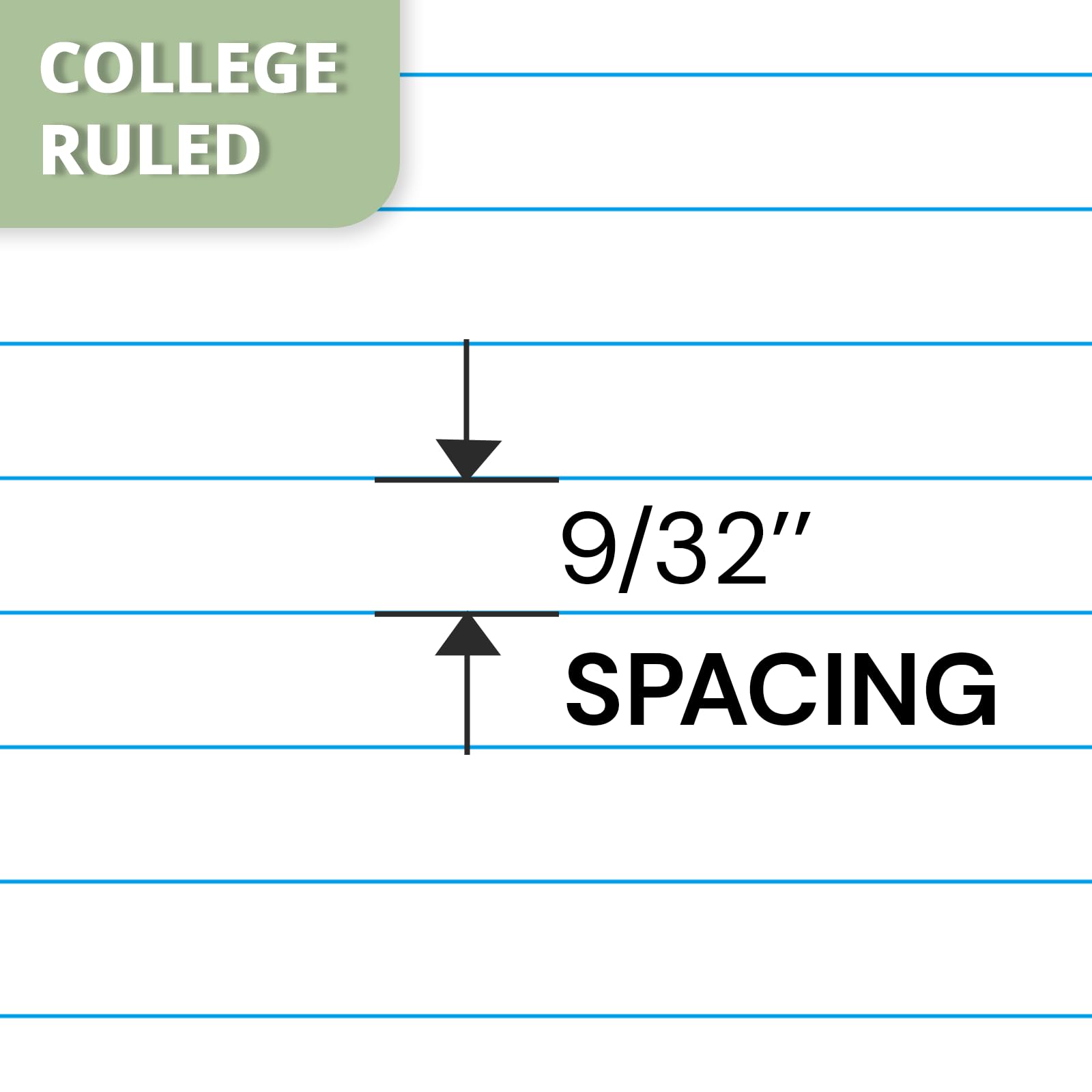 ONAVIA college-ruled pages close detail maximizing writing space and neat notes