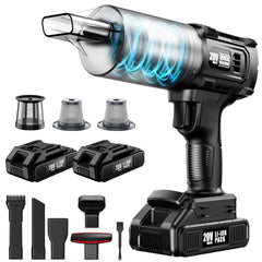 ONAVOT handheld vacuum front view shows compact design and portability benefits