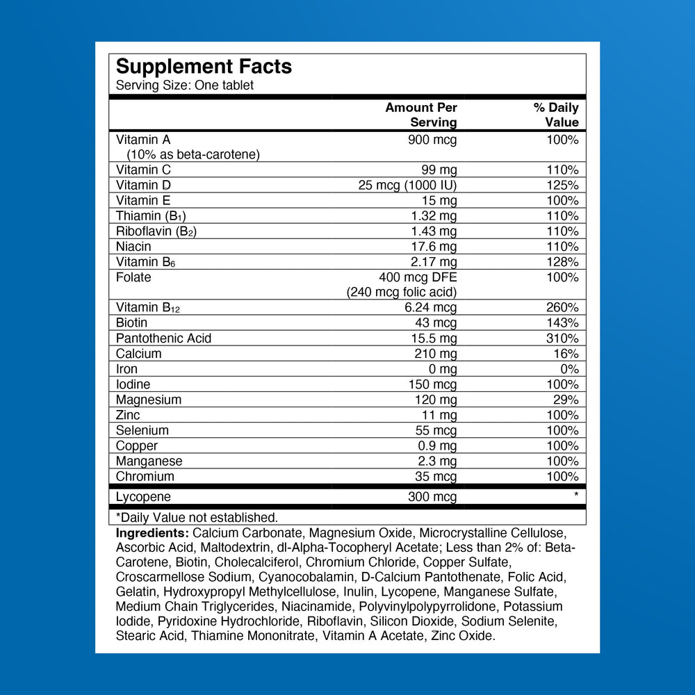 ONE A DAY ingredient mix arranged to display Vitamins D, Zinc and B vitamins