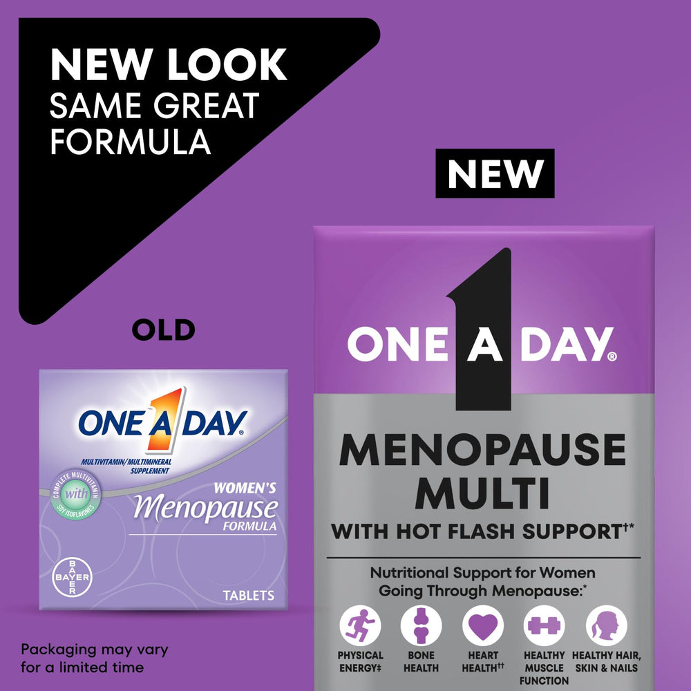 ONE A DAY tablet beside a coin to show size and easy swallowing