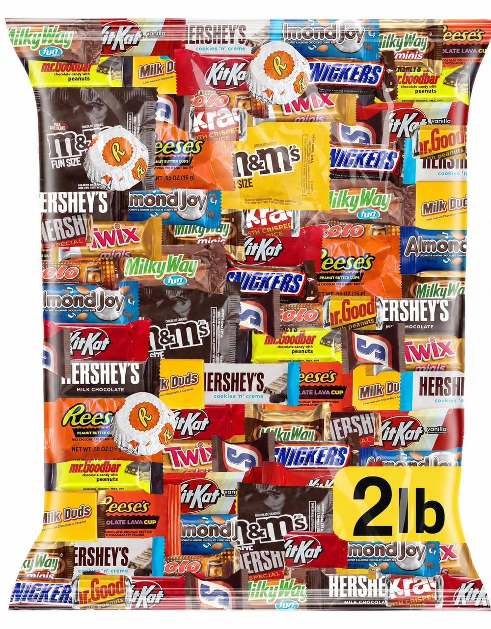 ONE CANDY WAY front view of assorted pack showing variety and fresh wrappers