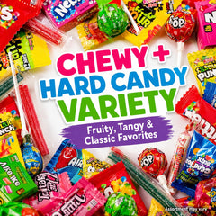 ONE CANDY WAY individually wrapped candies scattered, hygienic handling and sharing