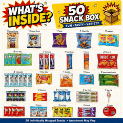 ONE CANDY WAY box opened to display assorted individually wrapped snacks for easy sharing