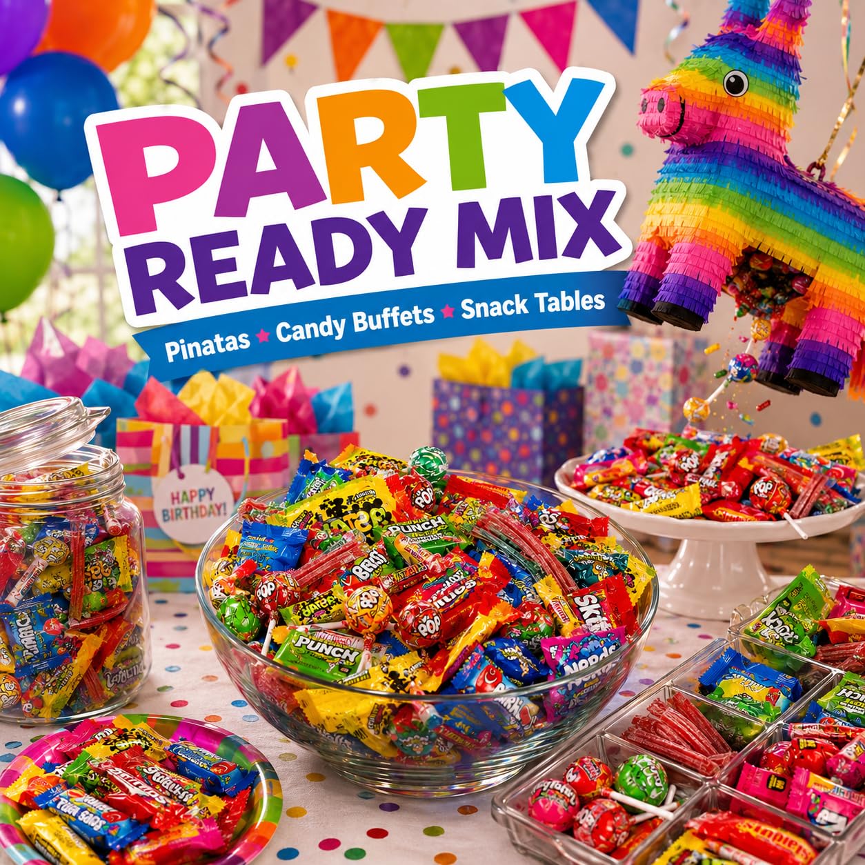 ONE CANDY WAY candy served in decorative bowl, ideal for party displays and buffets