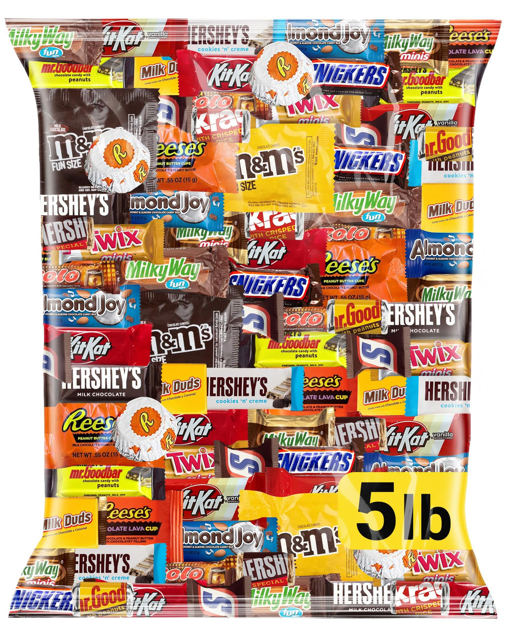 ONE CANDY WAY front-packaging showing assorted individually wrapped chocolates for sharing