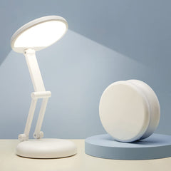 One Fire front view folded lamp showing compact portability and neat storage