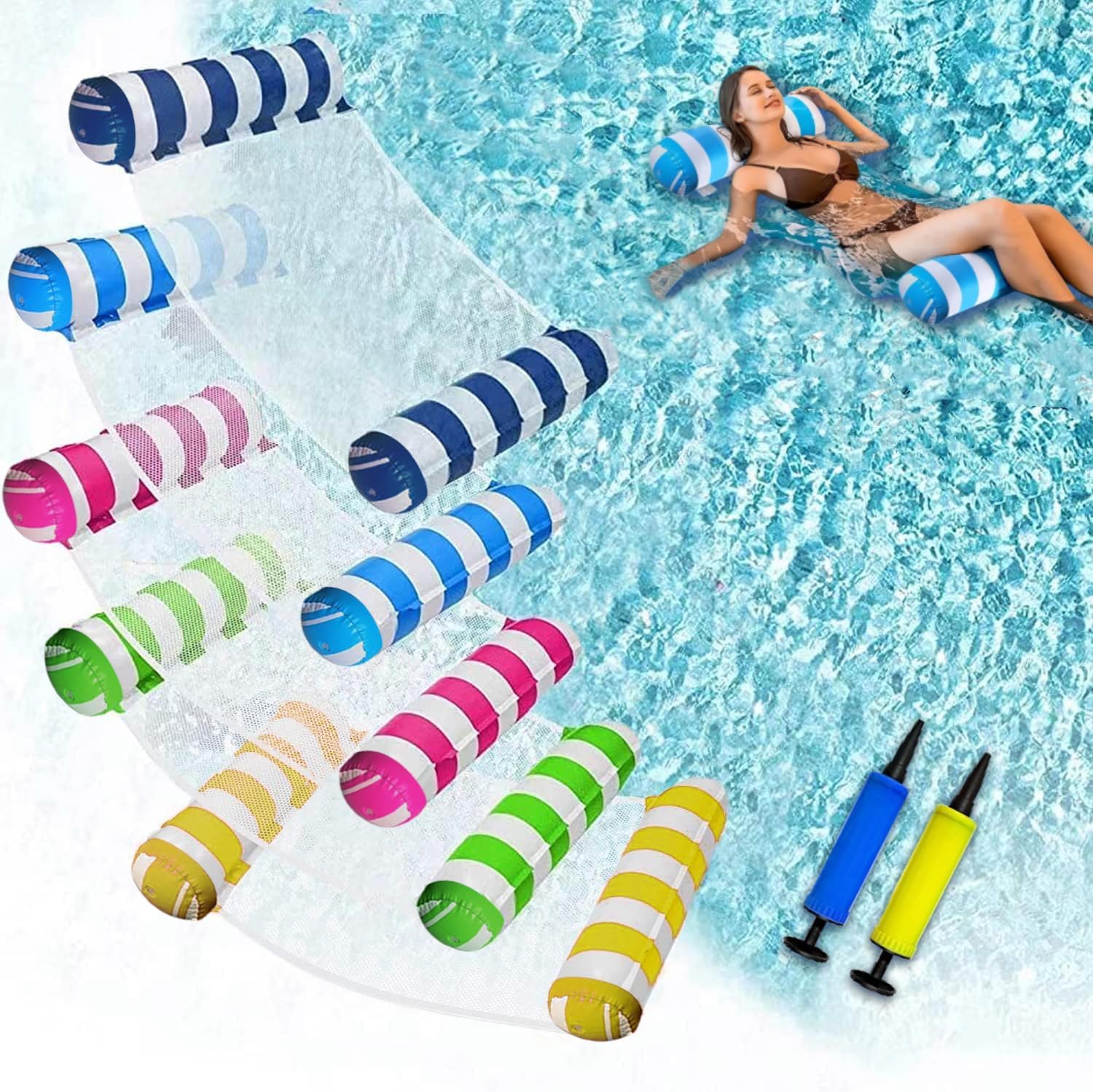 Oneirion JUXIAO pack front view showing five XL floats and vibrant colors for group use