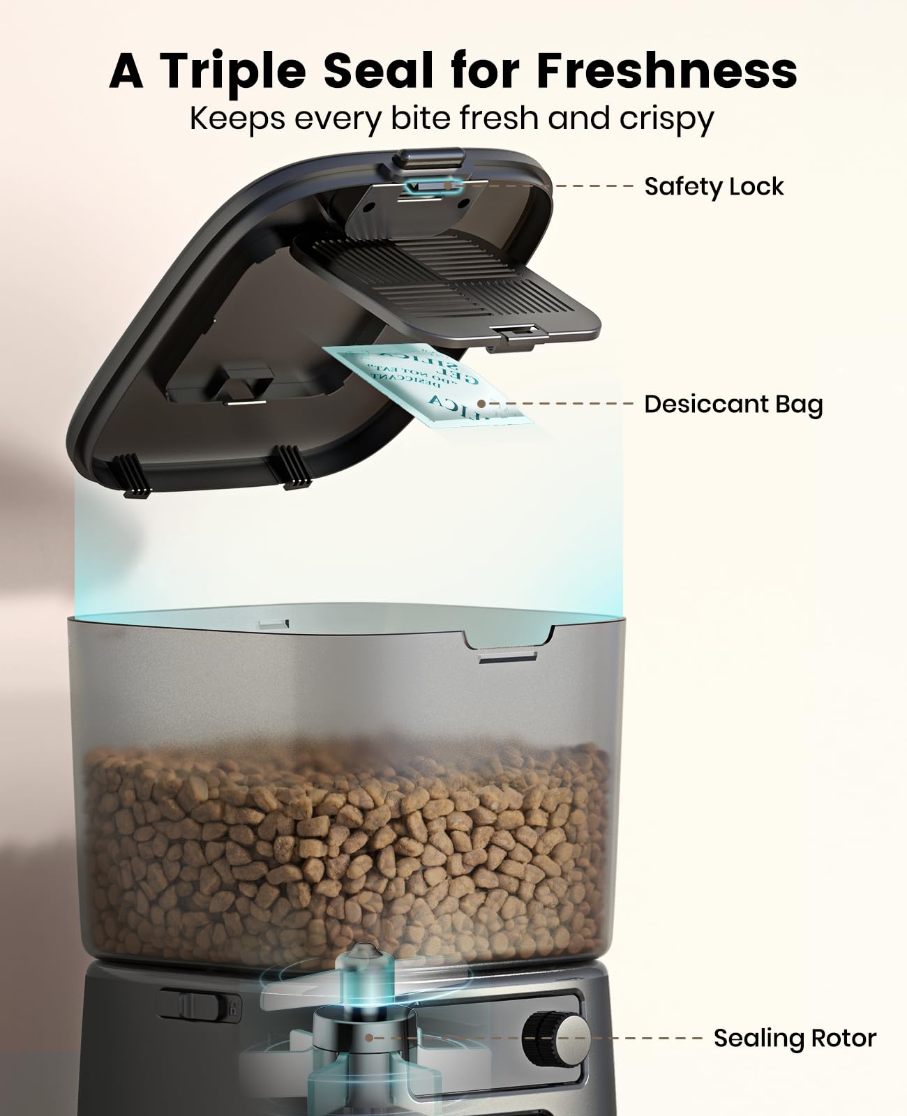 oneisall size comparison with cup measure to show 15 cups capacity