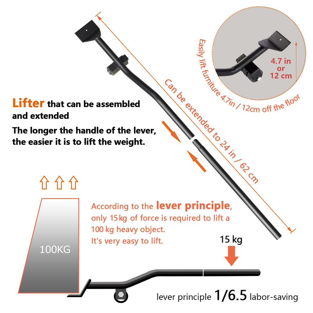 ONEON lifter close-up carbon-steel fork illustrating durable leverage for easier lifting