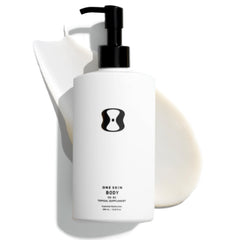 oneskin OS-01 BODY front packaging showing bottle and benefit of gentle hydration