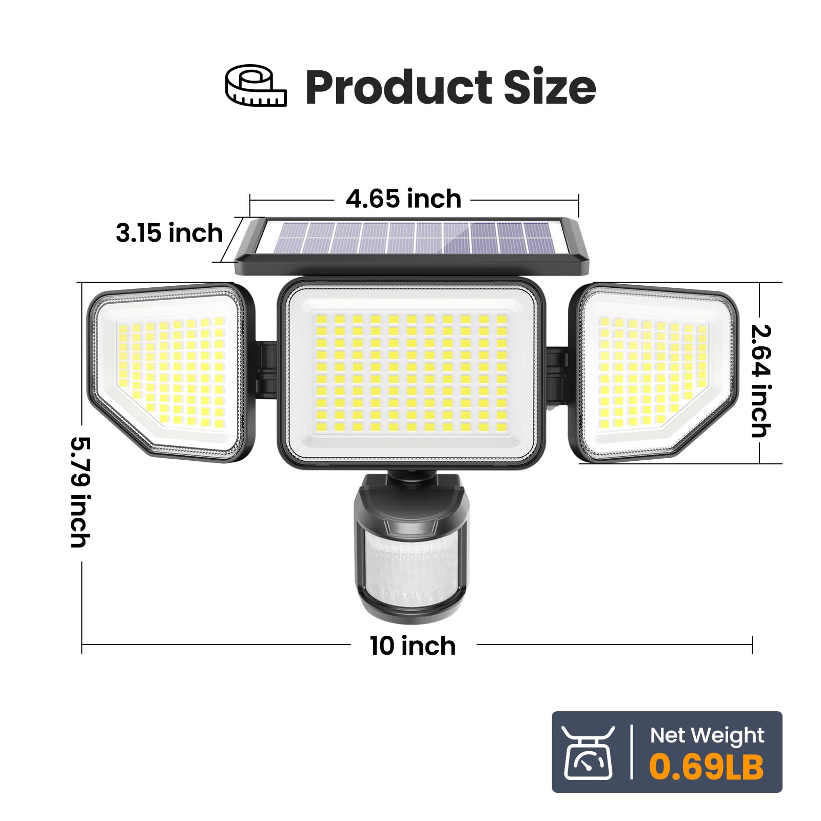 Onforu mounted on porch in use providing immediate bright security light