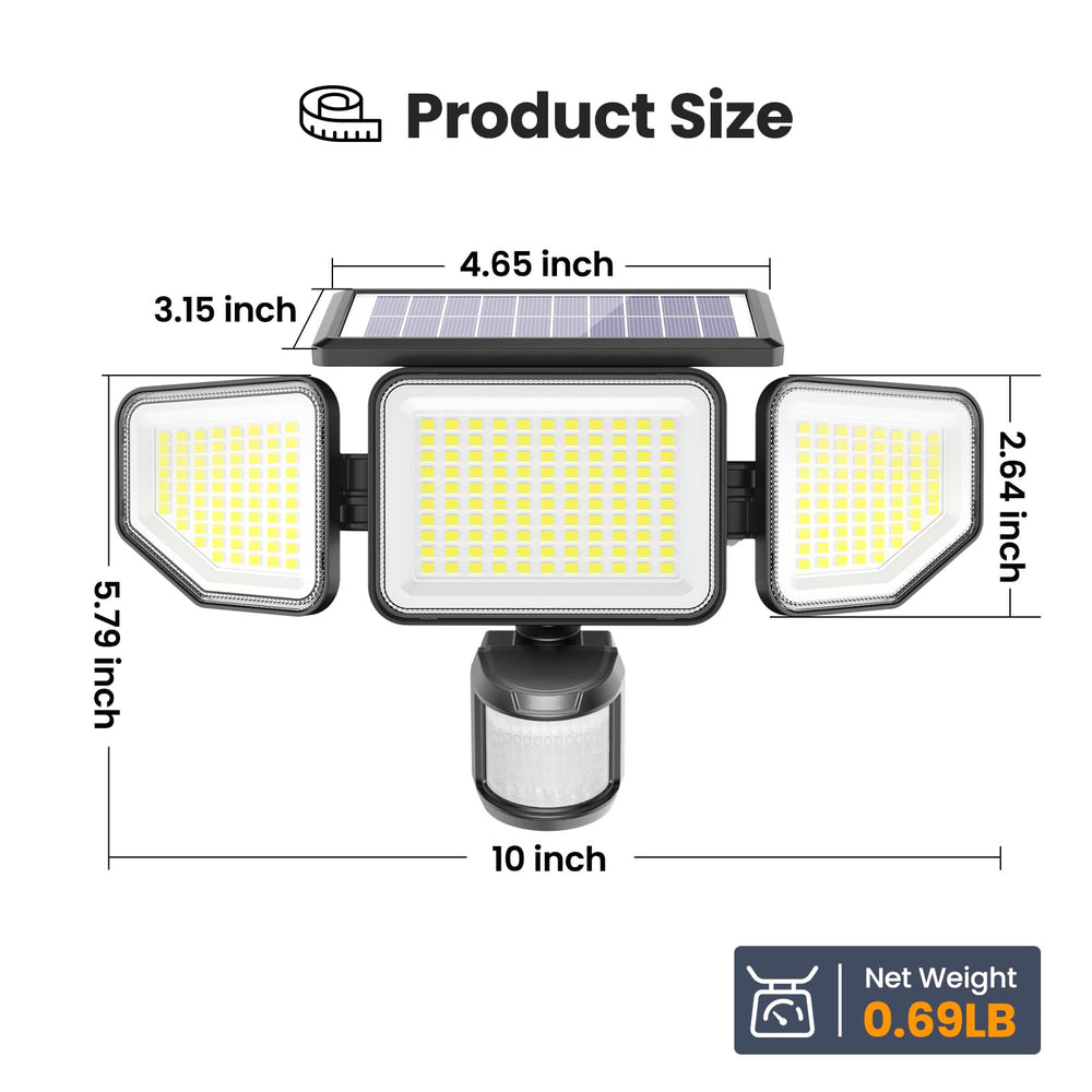 Onforu mounted on porch in use providing immediate bright security light