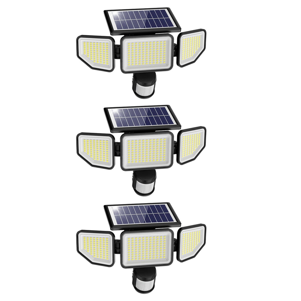 Onforu three-heads front view showing wide 270° coverage benefit